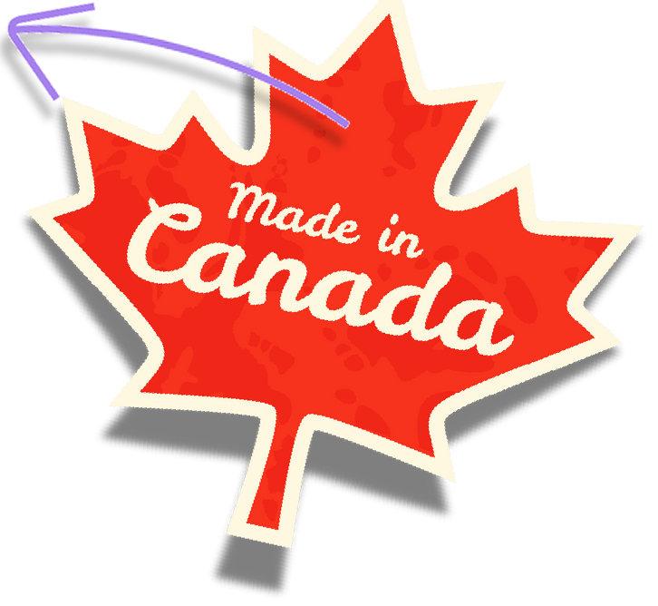 Made in Canada maple leaf